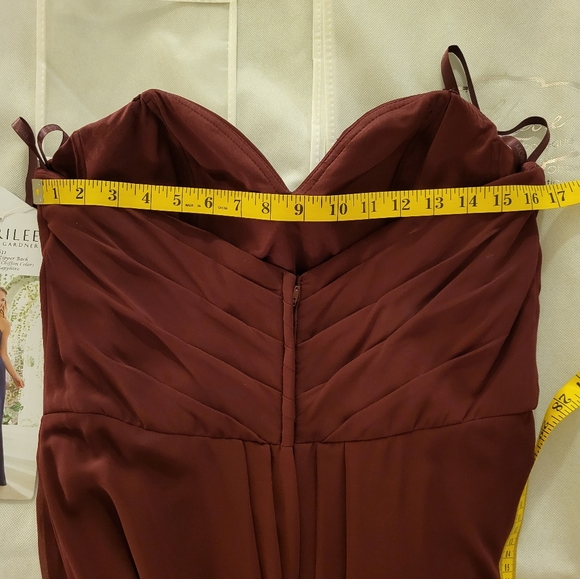 Mori Lee Bridesmaid Dress | Style 21611 | Bordeaux - Picture 14 of 14